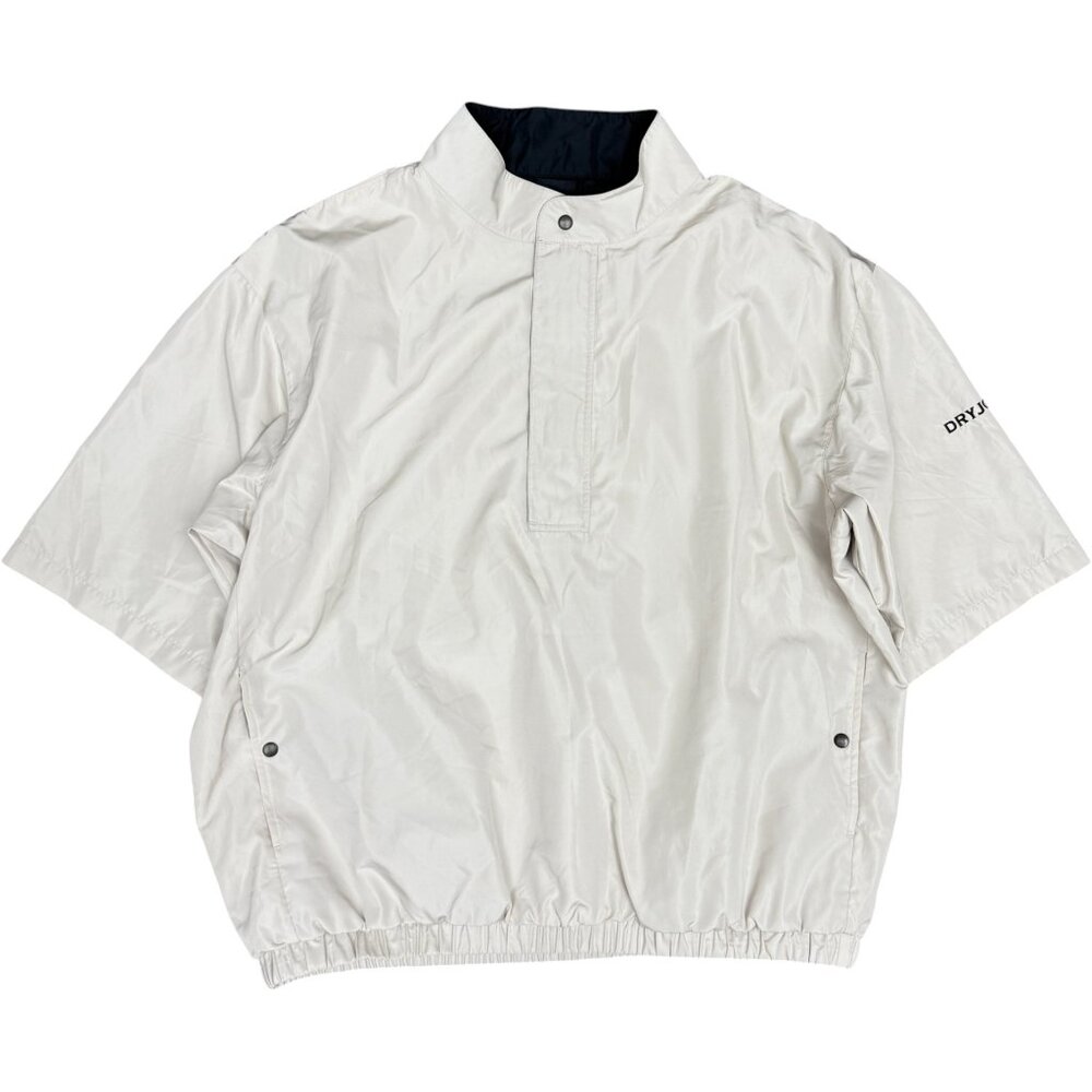 NWOT Men's FOOTJOY Dryjoys Short Sleeve Golf Windbreaker Jacket Tan | Size XXL